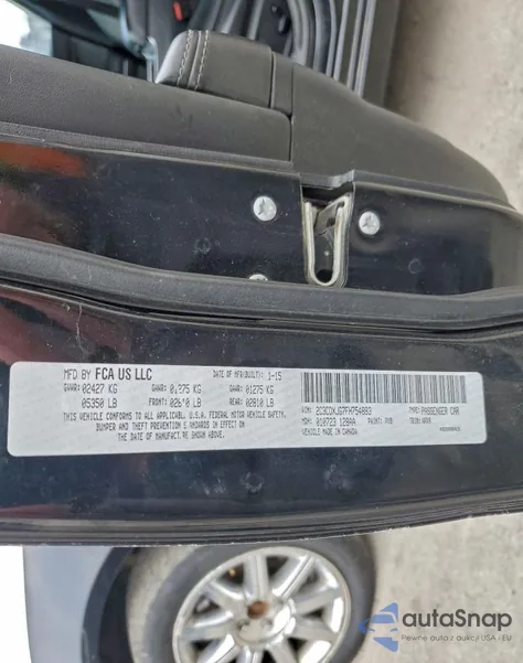 2015 Dodge Charger Sxt z USA, uszkodzony, nr VIN 2C3CDXJG7FH754883